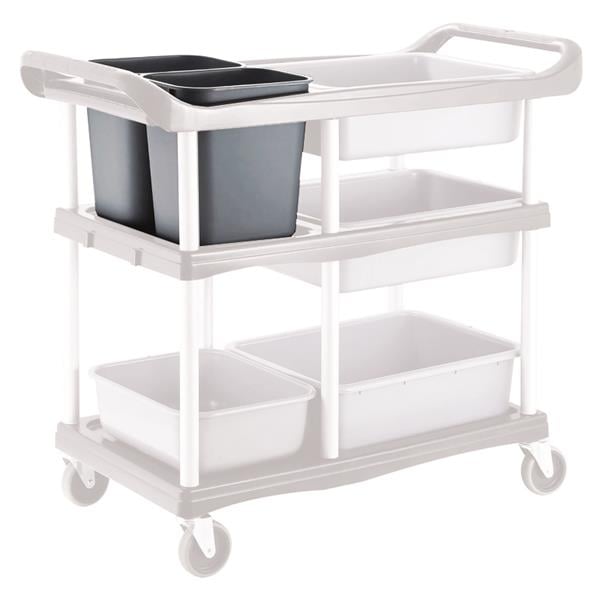 Biradlı Brd-51-03C Servis Arabası Yedek Kovası-Derin 29x21x30 Cm