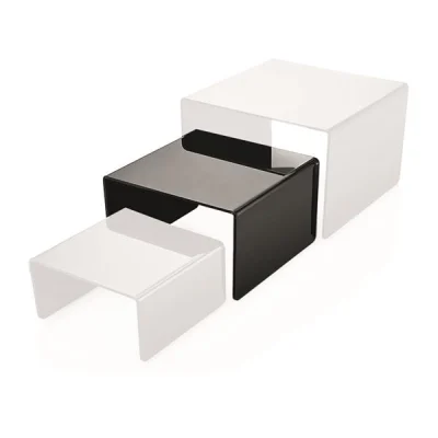 Biradlı Brd-Zg-02 Açık Büfe Pleksi Teşhir Standı 25X25X15