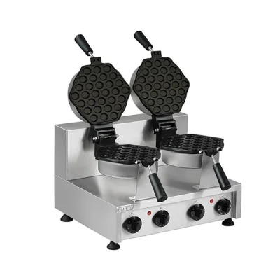 Omake Zamanlayıcılı Balls Model Çiftli Yuvarlak Waffle Makinesi