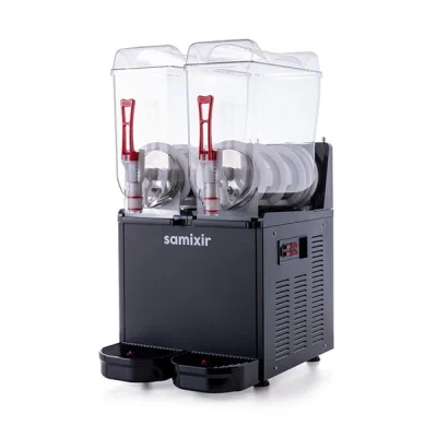 Samixir 12 + 12 L Slush Twin Buzlu İçecek Dispenseri Siyah
