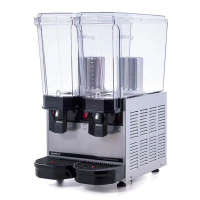 Samixir 20 + 20 L Klasik Twin Fıskiyeli Soğuk İçecek Dispenseri Inox