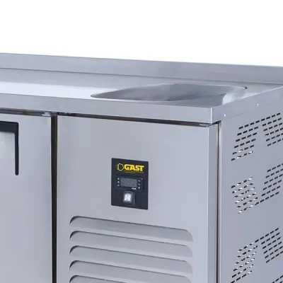 Gast TTEB1200 Tezgah Tipi 2 Kapılı Evyeli Buzdolabı