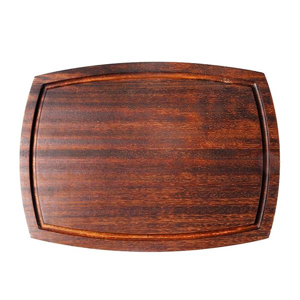 Biradlı Grv-1794 İroko Steak Sunum Tahta 38x28 Cm