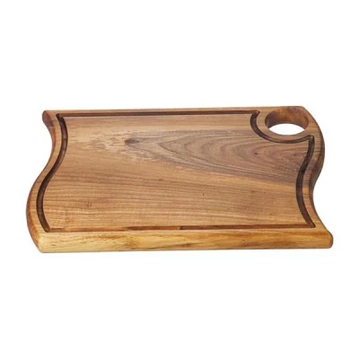 Biradlı Grv-1882 Ceviz Asimetrik Steak Tahta 35x25 Cm