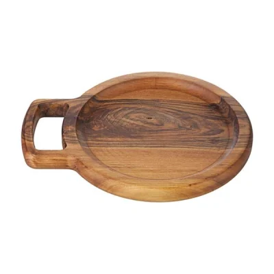 Biradlı Grv-1891 Ceviz Tek Kulplu Sunum Tahtası 29x2,4 Cm