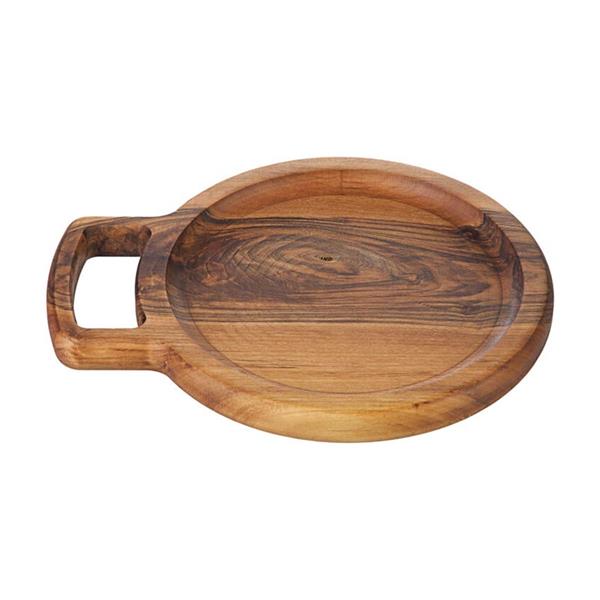 Biradlı Grv-1891 Ceviz Tek Kulplu Sunum Tahtası 29x2,4 Cm