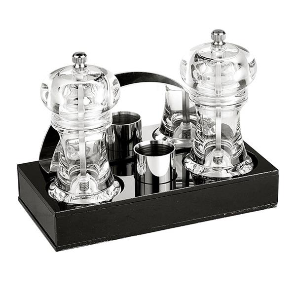 Biradlı Grv-197 4 Lü Akrilik Menaj Set Şeffaf