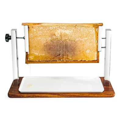 Biradlı Grv-2418 İroko Petek Bal Standı 62x22x36 Cm