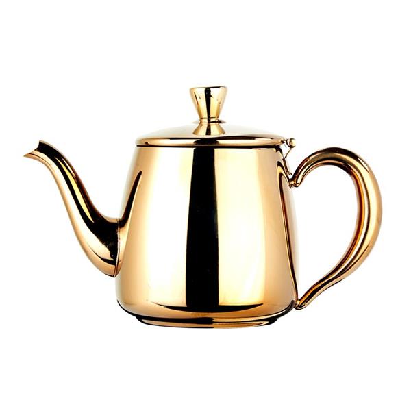 Biradlı Grv-254-Altın Çelik Kahve Ve Çay Potu 550 Mm Altın