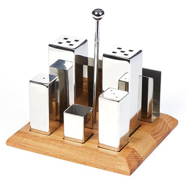 Biradlı Grv-260 6 Lı Kare Tuzluk Baharatlık Takımı