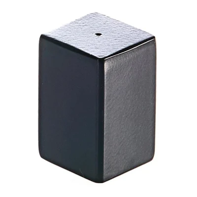Biradlı Grv-298-Siyah Groovy Kare Bodur Biberlik Çap 4x4x6 Cm Siyah