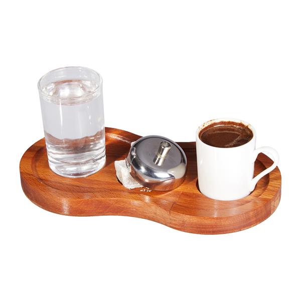 Biradlı Grv-305 Ahşap Standlı Türk Kahve Sunum Seti 23X12X2 Cm