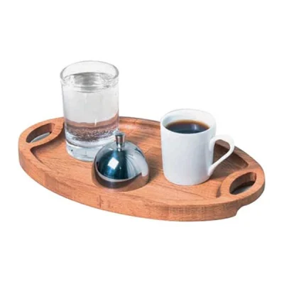 Biradlı Grv-307 Ahşap Standlı Türk Kahve Sunum Seti 25X15X1,8 Cm