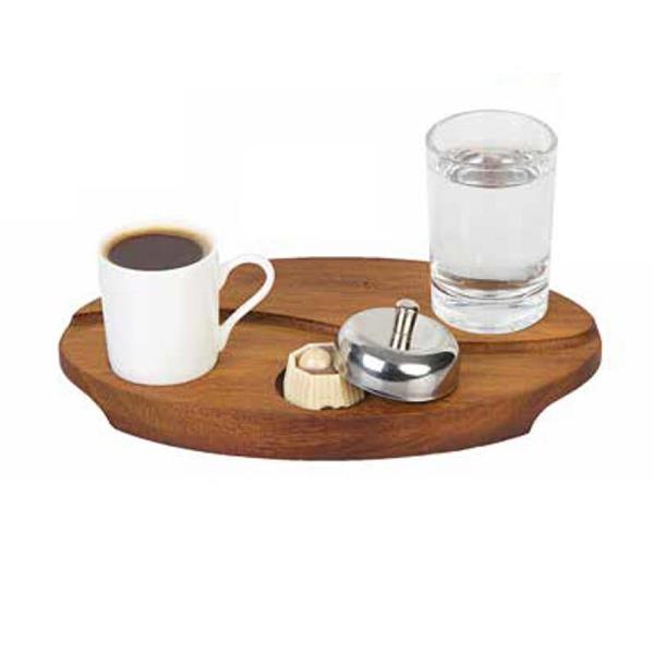 Biradlı Grv-339 Ahşap Türk Kahve Sunum Seti Çekirdek Model 23x14 Cm