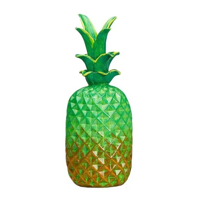 Biradlı Grv-G619 Dekoratif Ananas 15x15x37.5 Cm