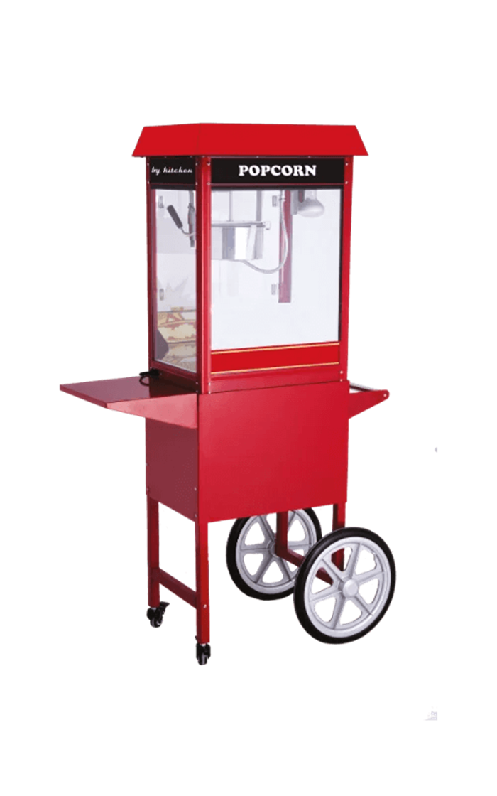 By Kitchen DPM-KA Kırmızı Arabalı Popcorn Makinesi