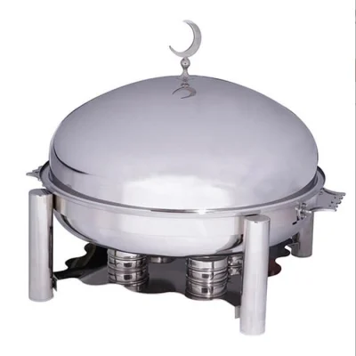 CHAFING DISH YUVARLAK 60 CM KAPAK ORTADOGU MODEL