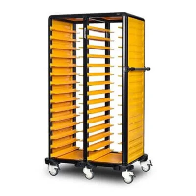 Gastrolley G.ST.150.D.2 150 İkili Servis Tepsi Arabası 2 Yanı Kapalı 101x71x174cm