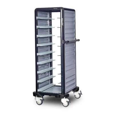 Gastrolley G.TT.09.S.1 9 Tekli Termo Tepsi Arabası Etrafı Açık 57x71x149cm