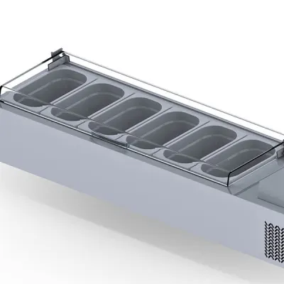 Gast SBK10 10 Gözlü Set Üstü Kapaklı Saladbar