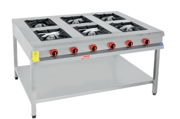Himaksan HMK-TBOG 1510 Taban Raflı 6'lı Ocak