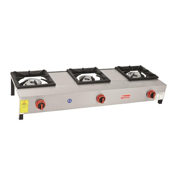 Himaksan LKK-3 3Lu Lokanta Ocağı Yüksek  Ayak Gazlı Dg-Ce