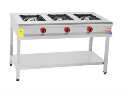 Himaksan TBOG 1350 3 Lu Taban Raflı Ocak Gazlı Dg-Ce