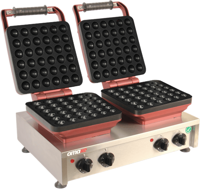Omake Balls 36 Model Zamanlayıcılı Manuel Çiftli Waffle Makinesi