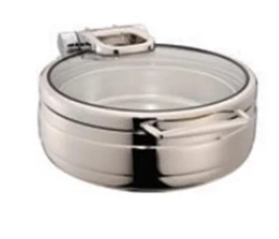 ÖZTİRTAKİLER LUX CHAFİNG DİSH HİDROLİK CAM KAPAK YUVARLAK 4L 1/2 GN