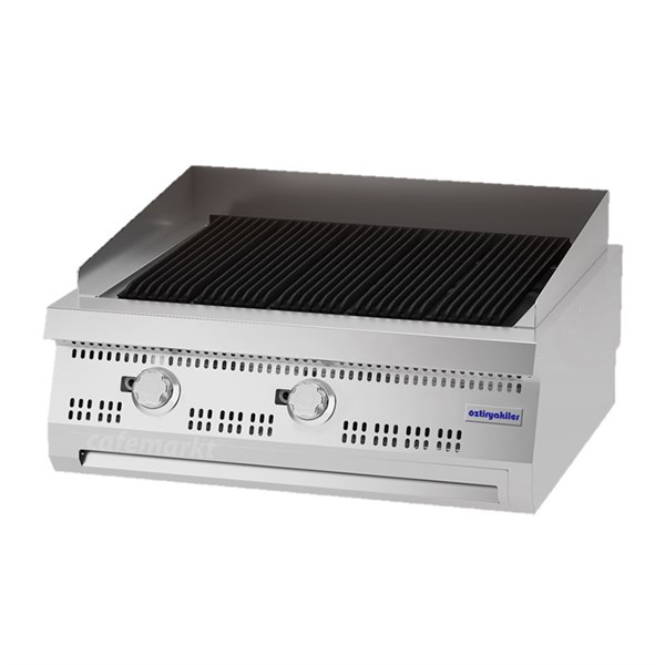Öztiryakiler 700 Seri Set Üstü Dokum Izgara Gazlı V2 Model 80*70*30