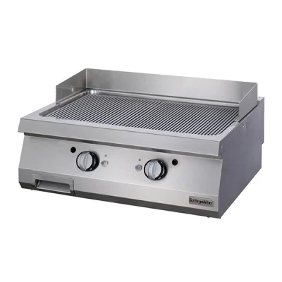 Öztiryakiler 900 Seri Set Üstü Grill Plate Oluklu Gazlı 80*90*30