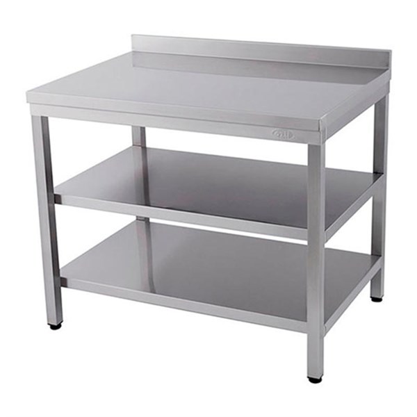 Öztiryakiler Çalalışma Tezgahı Ara Raflı Sırtlı 190*60