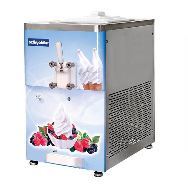 Öztiryakiler Dondurma Ve Frozen Yoğurt  Makinası Set Ustu Tek Kollu Karıstırıcılı 15 Lt Oef1500A