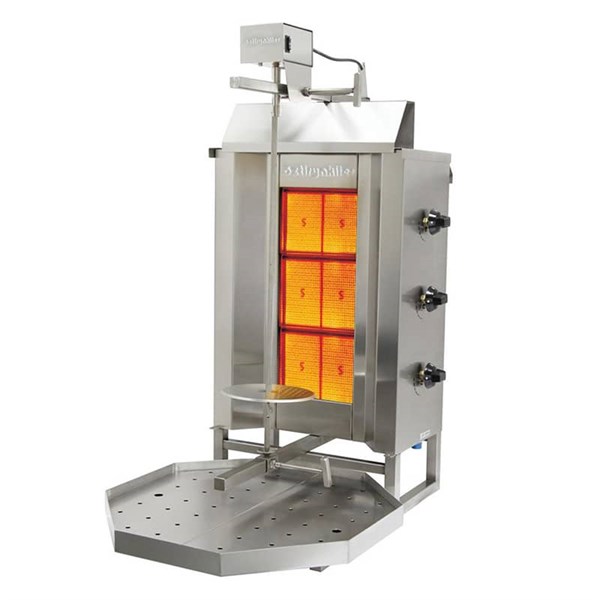 Öztiryakiler Döner Ocağı Gazlı Ustten Motor 3Gd Model (Sekızgen Tepsılı)