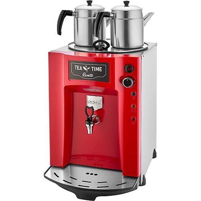 Remta DE11P 2 Demlikli Premium Jumbo 23 lt Çay Ocağı Kırmızı