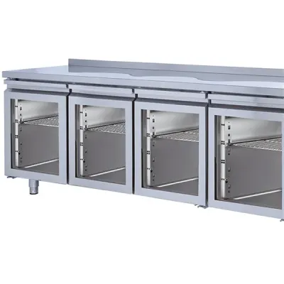 Gast TTCB1400C Tezgah Tipi 4 Cam Kapılı Snack Buzdolabı