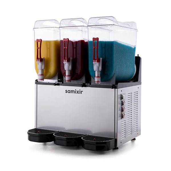 Samixir 12 + 12 + 12 L Slush Triple Buzlu İçecek Dispenseri Inox