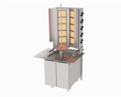 Atalay ADG-10D Döner Ocağı 10 Gözlü Alttan Motorlu Duvara Monte Döner Ocağı