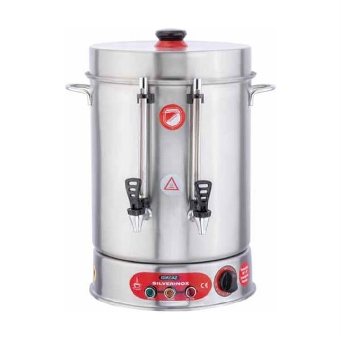 SilverInox 2034 160 Bardak İkazlı Metal Musluklu Çay Makinesi 15 lt