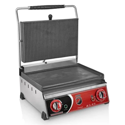 SilverInox 2130DZ Elektrikli Tost Makinesi Altı Düz 16 Dilim