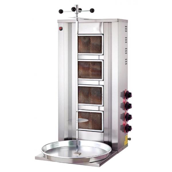 SilverInox 2162 4 Radyanlı LPG ve Doğalgazlı Döner Makinesi