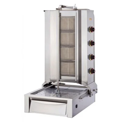SilverInox 2166 4 Radyanlı Doğal Gazlı ve Lpli Döner Ocağı Motorsuz