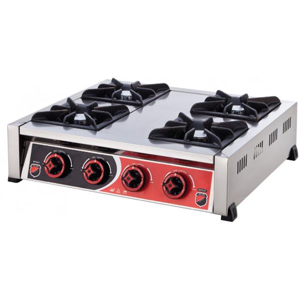 SilverInox 2903 4 Gözlü LPGli Set üstü Mini Ocak
