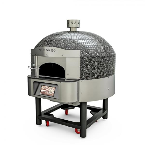 Venarro Maestro DYK-08 Döner Tabanlı Gazlı Pizza Fırını Siyah
