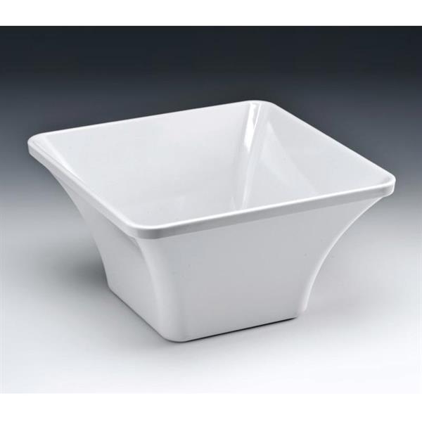 Zicco K-1407 Köşeli Melamin Kase 27x27x14,5 Cm Beyaz