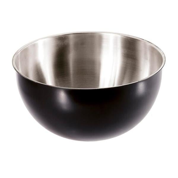 Biradlı Grv-327-Siyah Çelik Mayonez Kabı Ø 24 Cm - 4,5 L Siyah