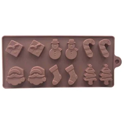 Epinox Ylb-22 Silikon Çikolata Kalıbı Yılbaşı 22.5*10*1.5Cm