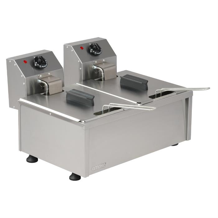 Omake 8+8 Litre Elektrikli Fritöz
