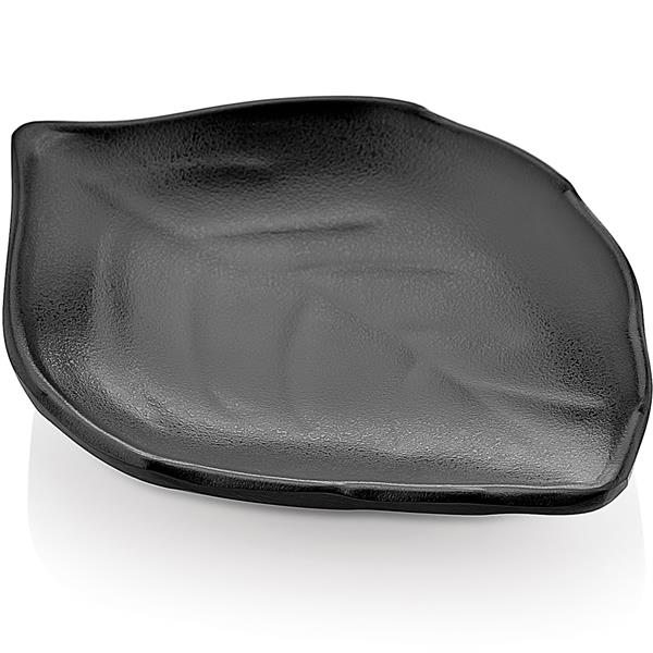 Biradlı Brd-14027 Açık Büfe Sunum Yaprak Minimal 11,4X8,6X2 Cm Siyah