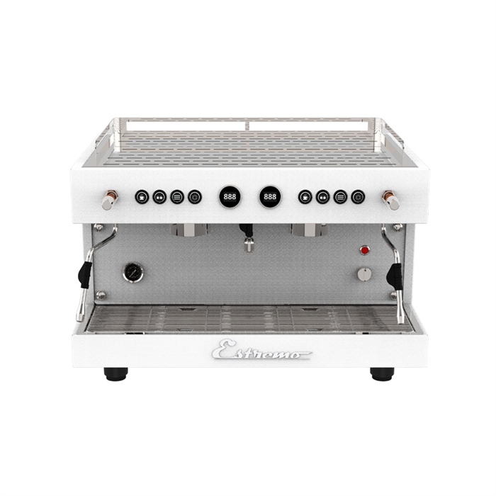 VOSCO EST-300 Çift Gruplu Pro Espresso Makinesi Beyaz